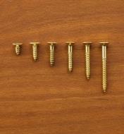 #4 Flat-Head Brass Screws