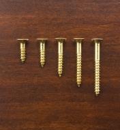 #8 Flat-Head Brass Screws