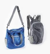 99W7719 - Packable Backpack & Shoulder Bag Set