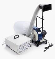 03J7232 - Rikon 1 hp Portable Dust Collector & 450 cfm Air Cleaner Package