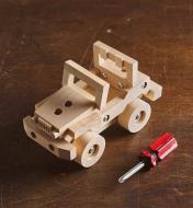 09A0538 - Off-Road Vehicle Easy-To-Build Wooden Toy Kit