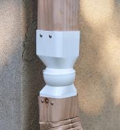 A TurnSpout connecting two parts of a downspout
