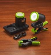 99W7372 - Pair of Rechargeable Clip Lights
