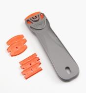 86K0357 - 6" Holder & 6 Orange Plastic Razor Blades
