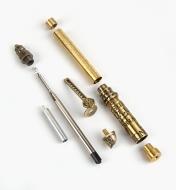 88K8885 - Firefighter Ballpoint Push & Lock Pen, Antique Brass