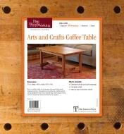 73L2523 - Arts and Crafts Coffee Table Plan