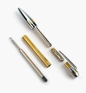 88K8801 - Professional Ballpoint Twist Pen, Chrome/Gold