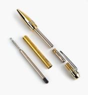 88K8802 - Professional Ballpoint Twist Pen, Gold/Chrome