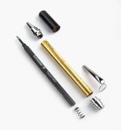 88K8842 - Rollester Rollerball Pen, Chrome & Black