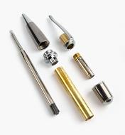 88K8876 - Gatsby Grande Ballpoint Twist Pen, Chrome & Gunmetal