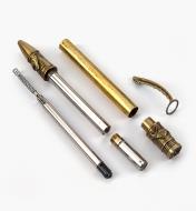 88K8914 - Fly Fishing Ballpoint Twist Pen, Antique Brass