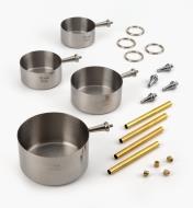 88K8972 - Turned Measuring Cups Hardware