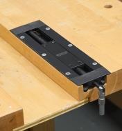 Veritas Inset Vise installed in a workbench