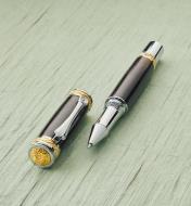 88K8864 - Majestic Rollerball Pen, Chrome & 22k Gold