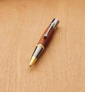 88K8872 - Majestic Squire Ballpoint Twist Pen, 22k Gold & Gunmetal