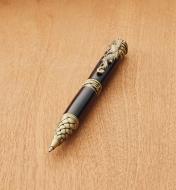 88K8889 - Dragon Ballpoint Twist Pen, Antique Brass