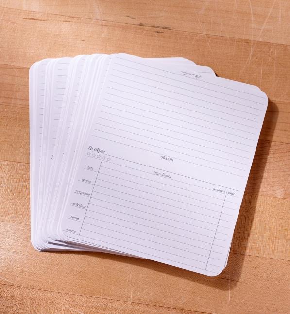 Spill-Proof Recipe Cards - Lee Valley Tools
