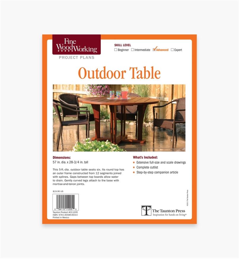 Outdoor Table Plan Lee Valley Tools - Lee Valley Patio Table