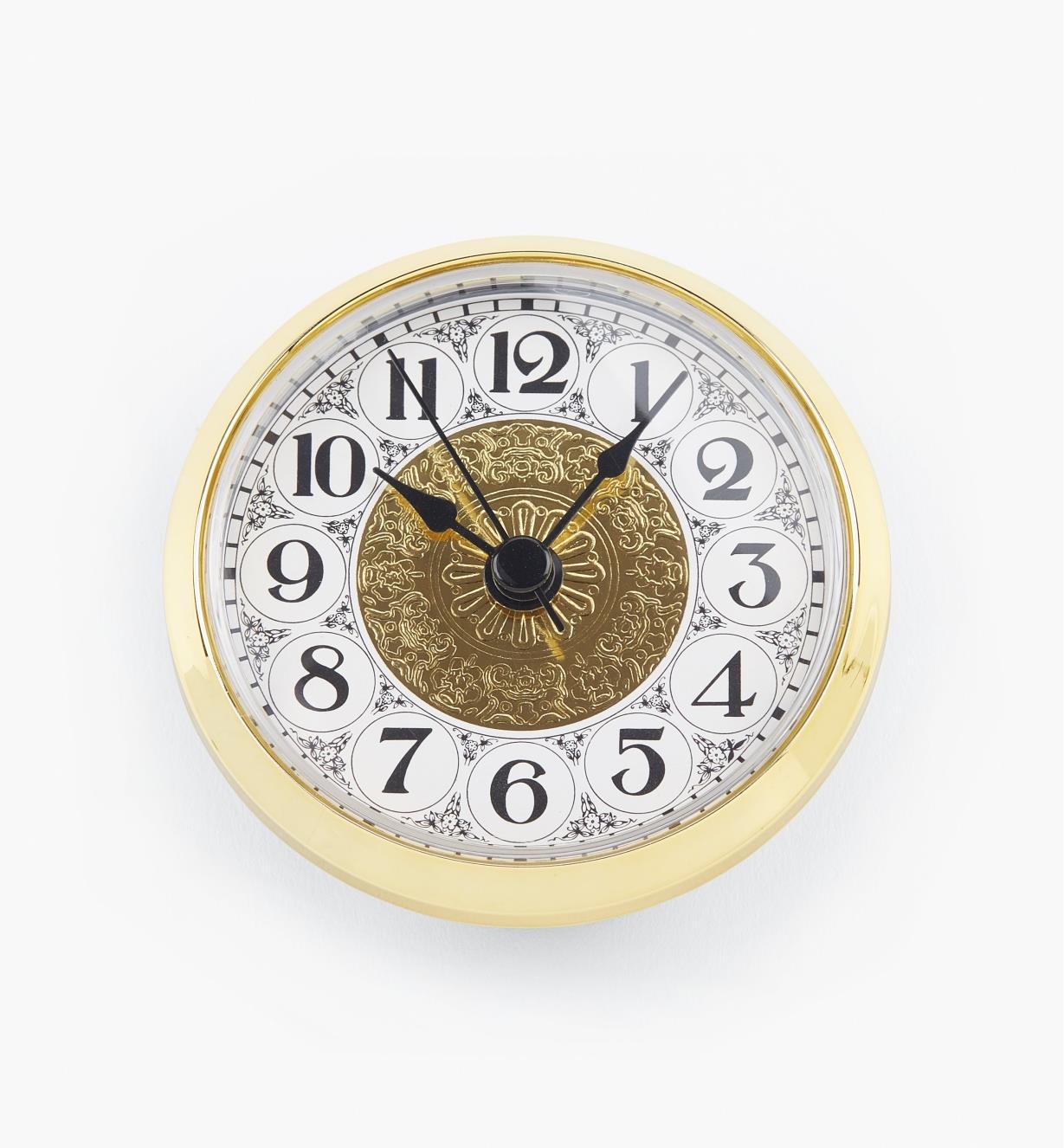 46K5042  - Fancy Arabic Clock Insert, Gold Bezel