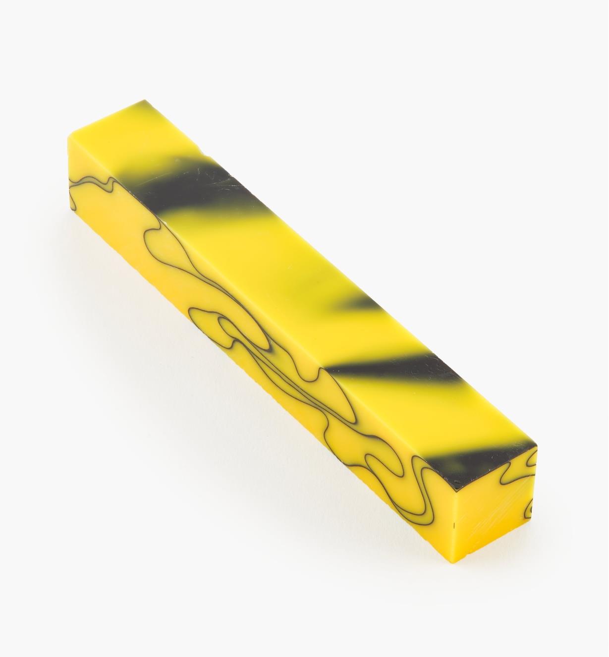 88K7893 - Carrelet en résine acrylique, jaune et noir