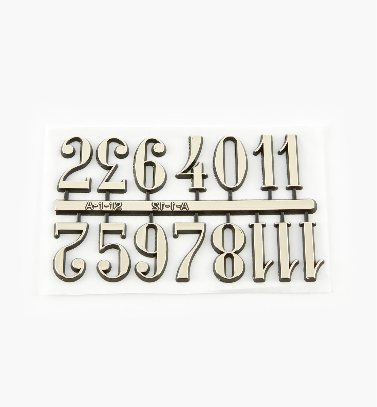 46K5601 - 1" Arabic Adhesive-Backed Numerals, set of 12