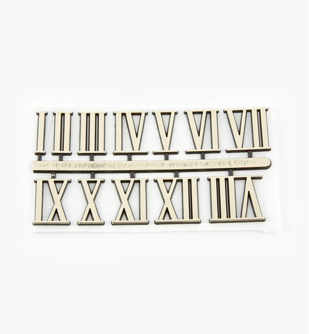 46K5701 - 1" Roman Adhesive-Backed Numerals, set of 12