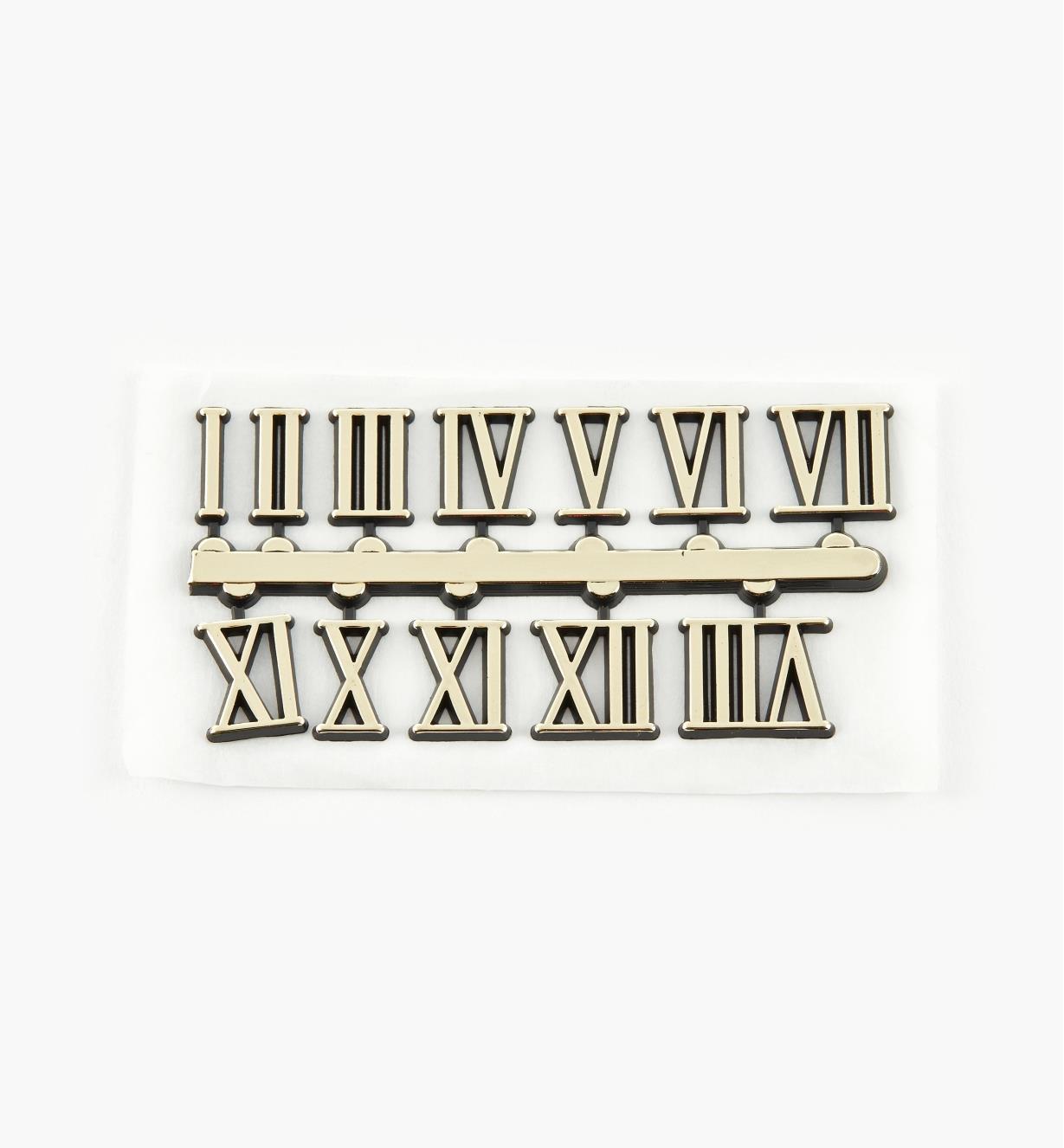 46K5702 - 5/8" Roman Adhesive-Backed Numerals, set of 12