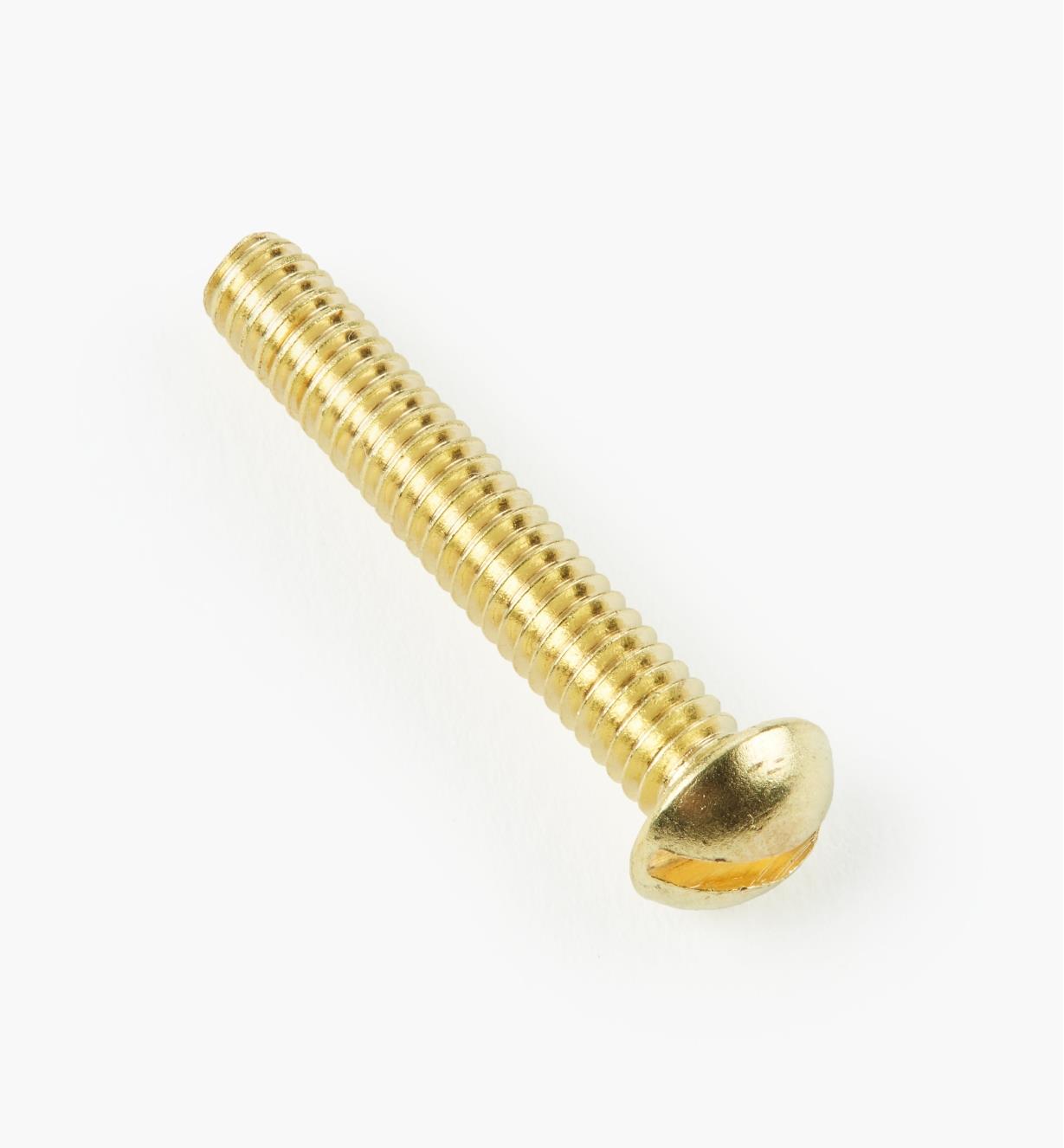 44Z0401 - 8-32 × 1" Round Head, Brass Machine Screws (25)