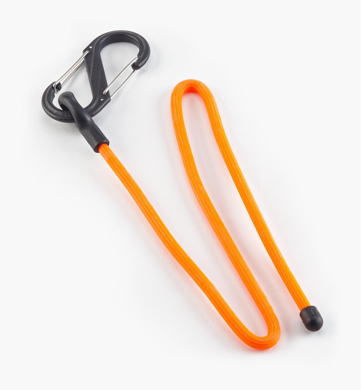 68K0722 - Attache orange de 24 1/2 po à mousqueton Gear Tie, l'unité