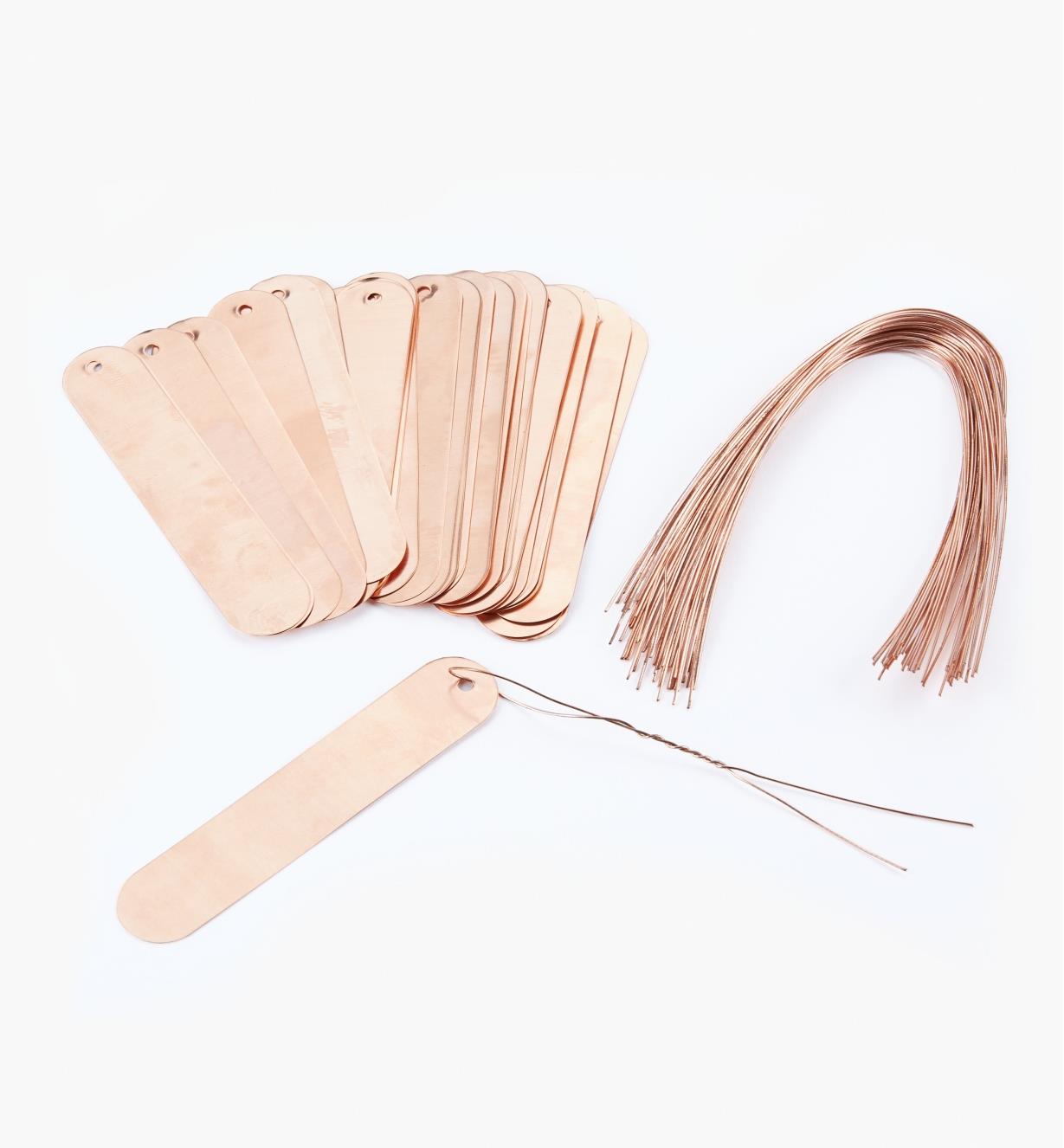 Details about   100 ~ Copper Plant Tags W/Eyelet & Copper Tie 3 3/4 x 3/4 Thickness .005" 