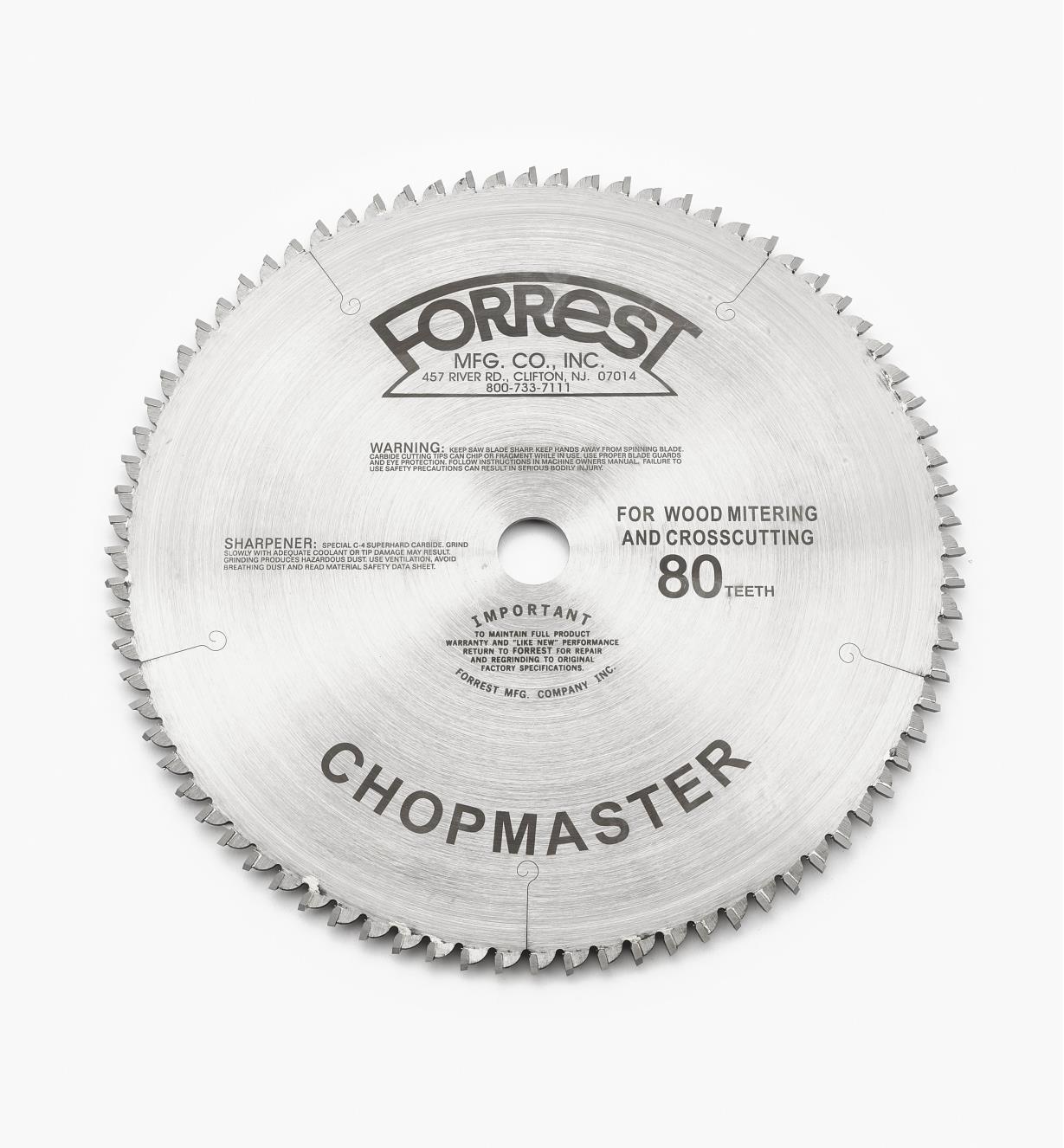 15T4152 - 12" x 80-Tooth Chopmaster, 1/8" Kerf