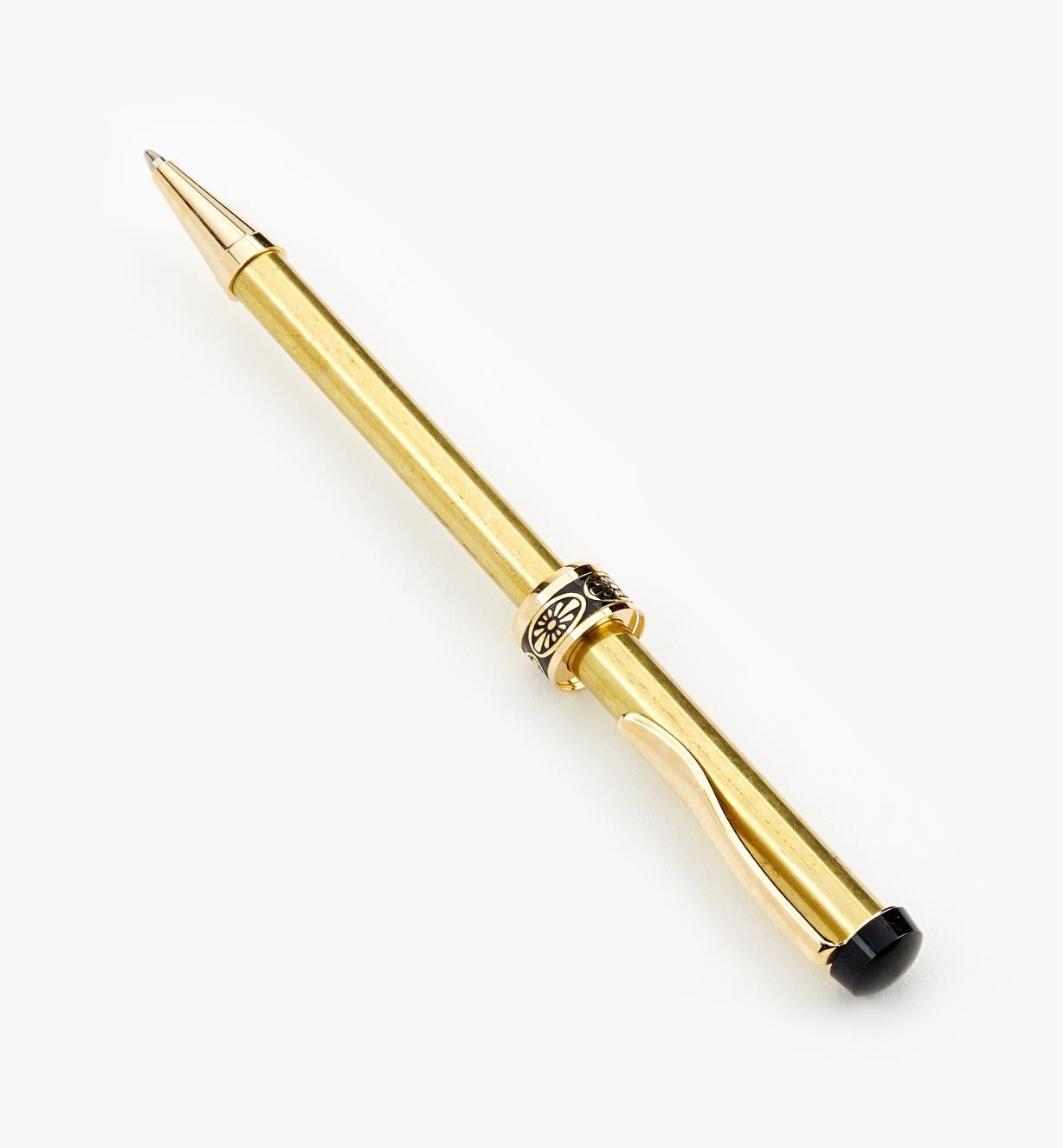 88K7822 - Half-Twist Ballpoint Pen, Floral, Gold
