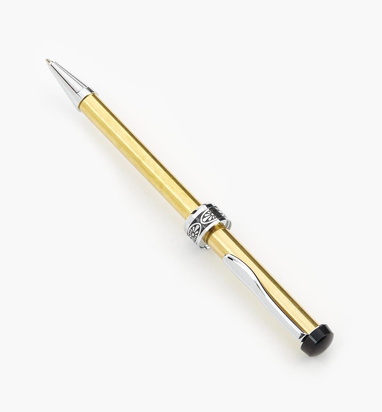 88K7823 - Half-Twist Ballpoint Pen, Floral, Chrome