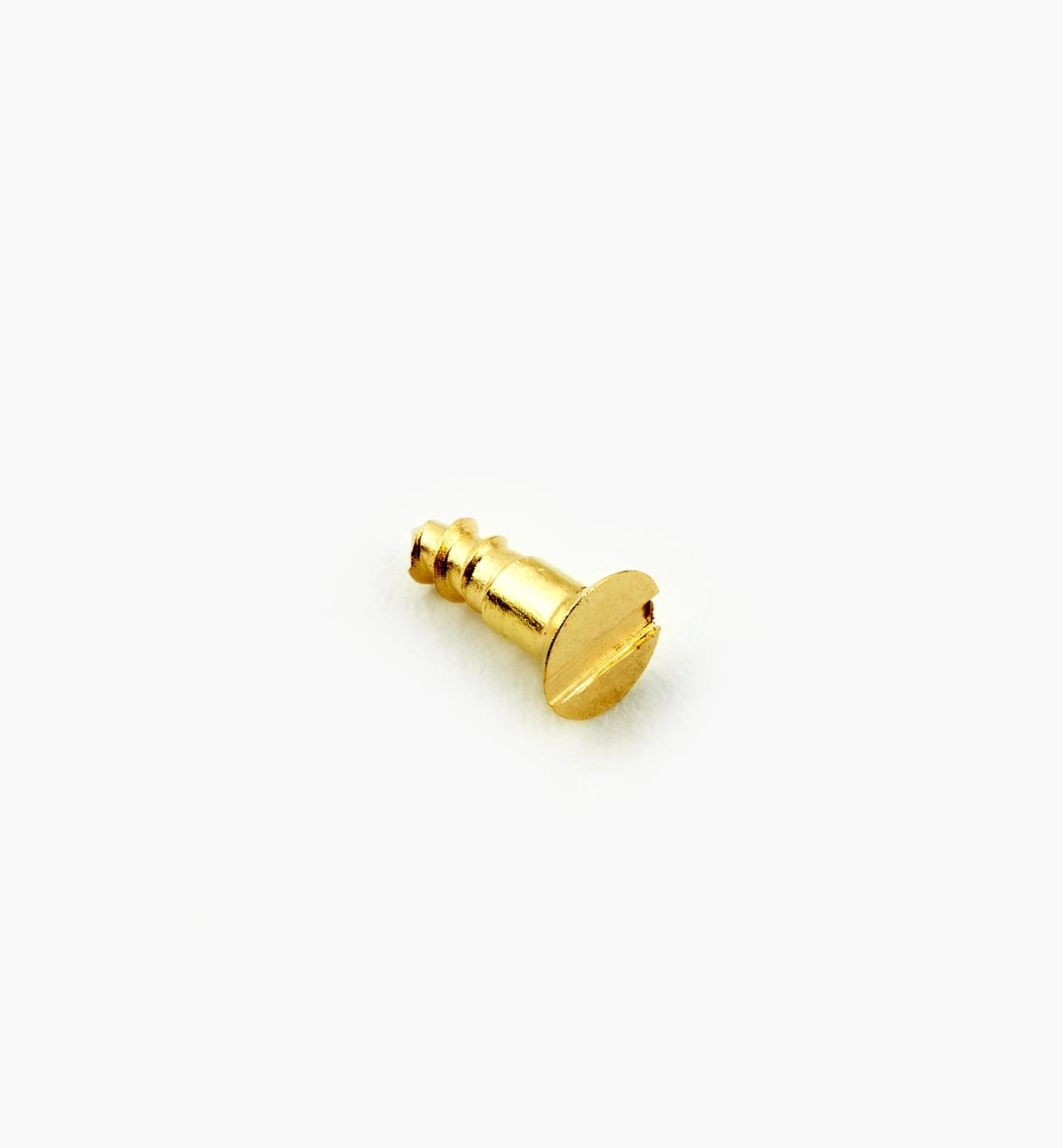 91Z0101X - #1, 1/4" Flat Brass Screws, pkg. of 10