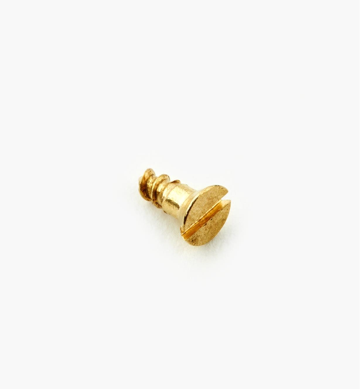 91Z0201X - #2, 1/4" Flat Brass Screws, pkg. of 10
