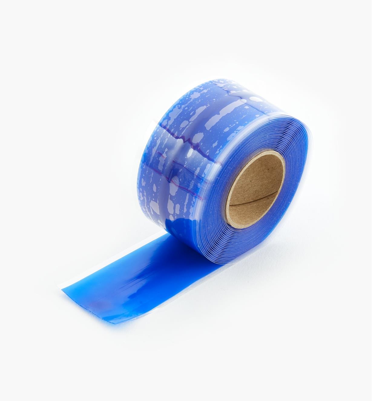 23K3011 - Ruban de silicone bleu, 1 po x 10 pi