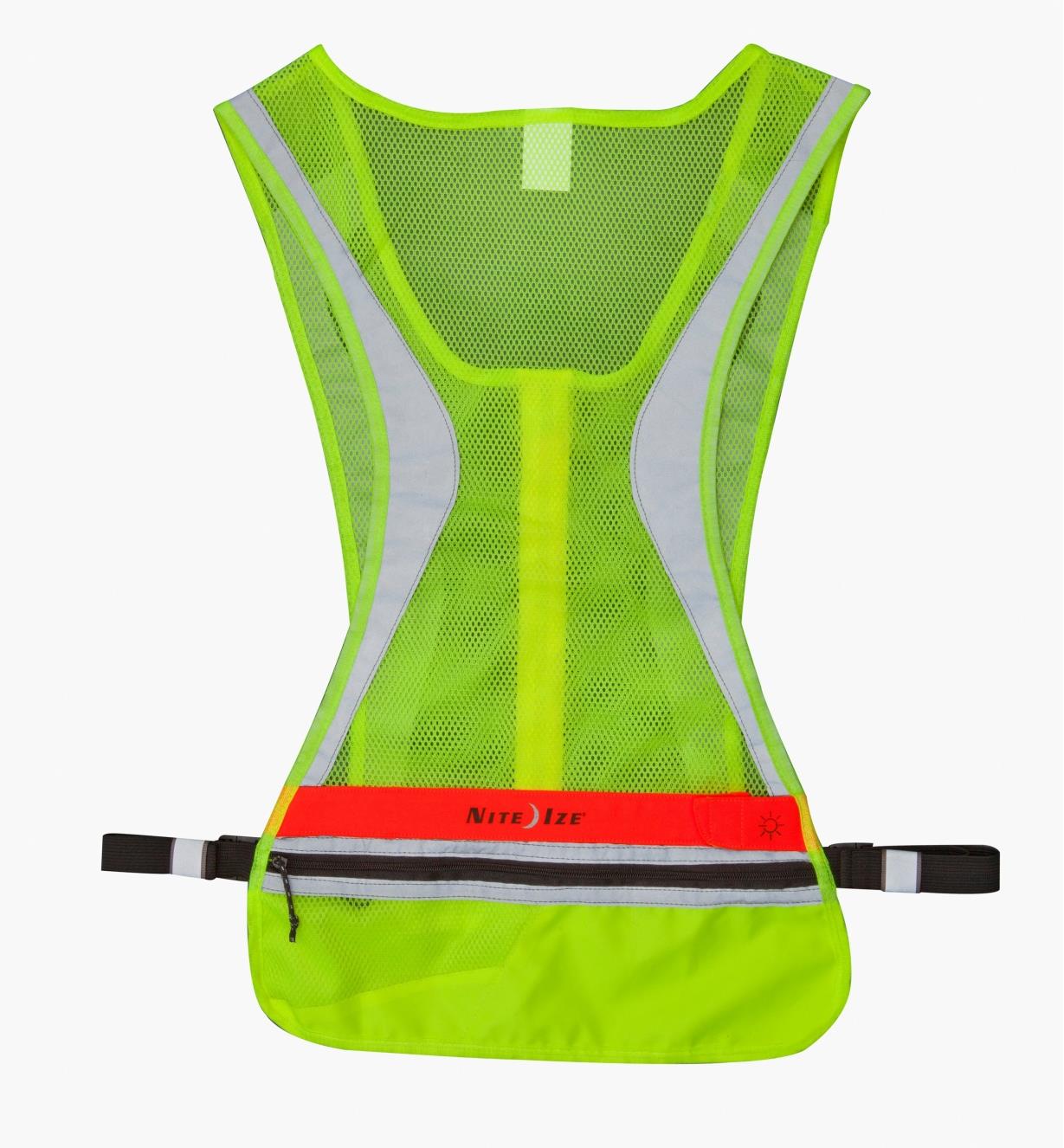 Back of small High-Visibility LED Vest
