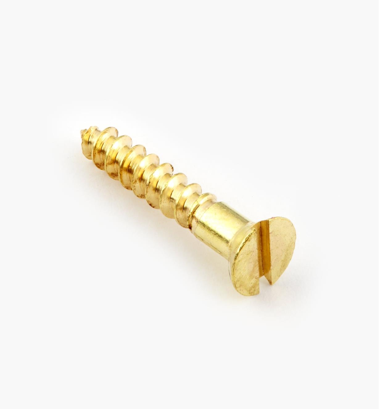 91Z0505 - #5, 3/4" Flat Brass Screws, pkg. of 100