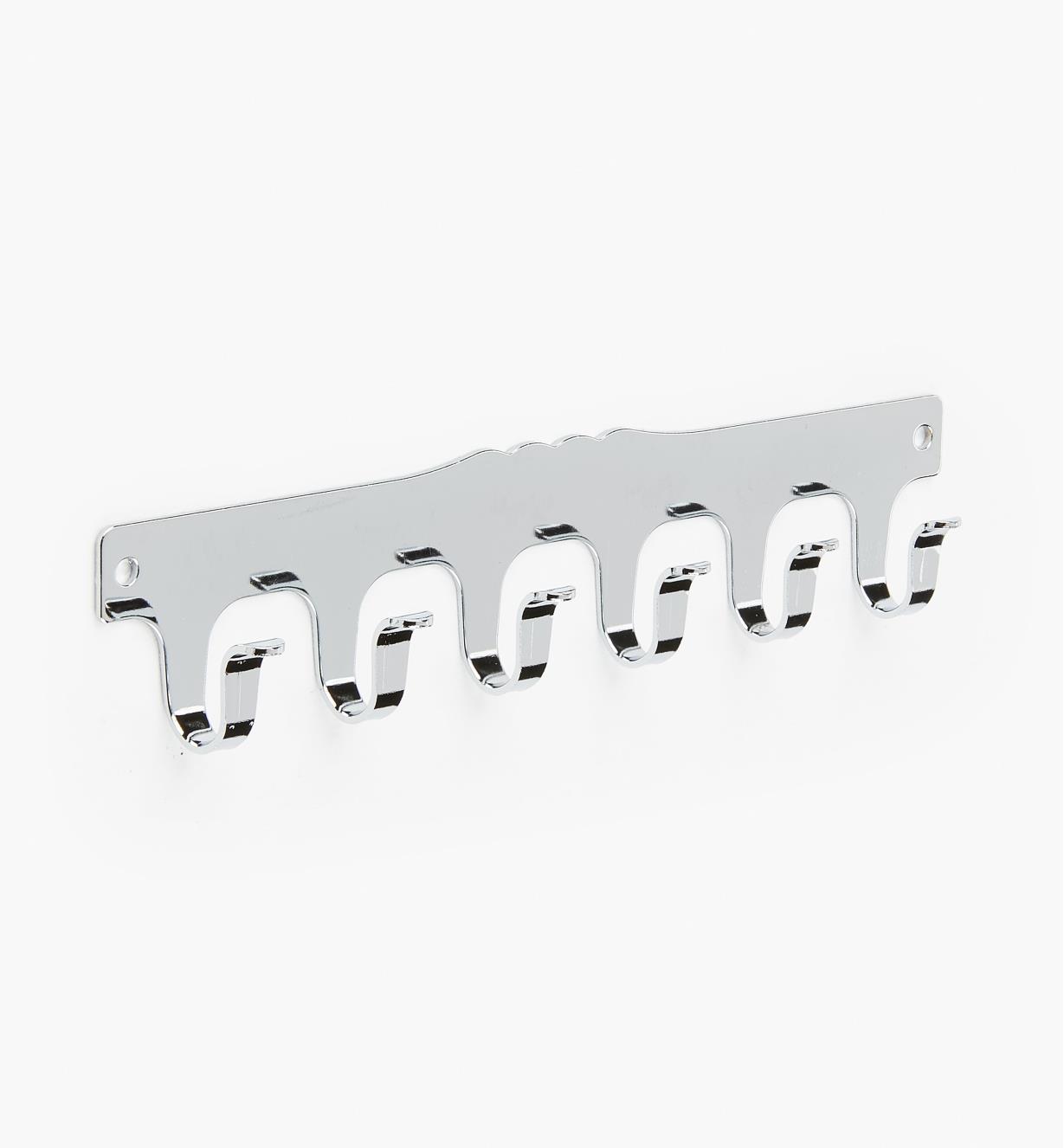 00S0361 - 6-Hook Strip, Chrome Plate
