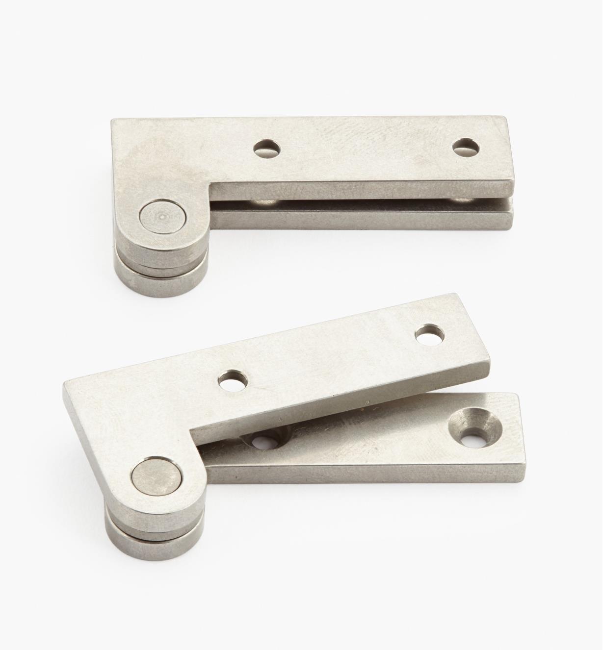 05H0157 - 7/8" x 1 7/8" x 1/8", Stainless Steel Double-Offset Knife Hinges, pair