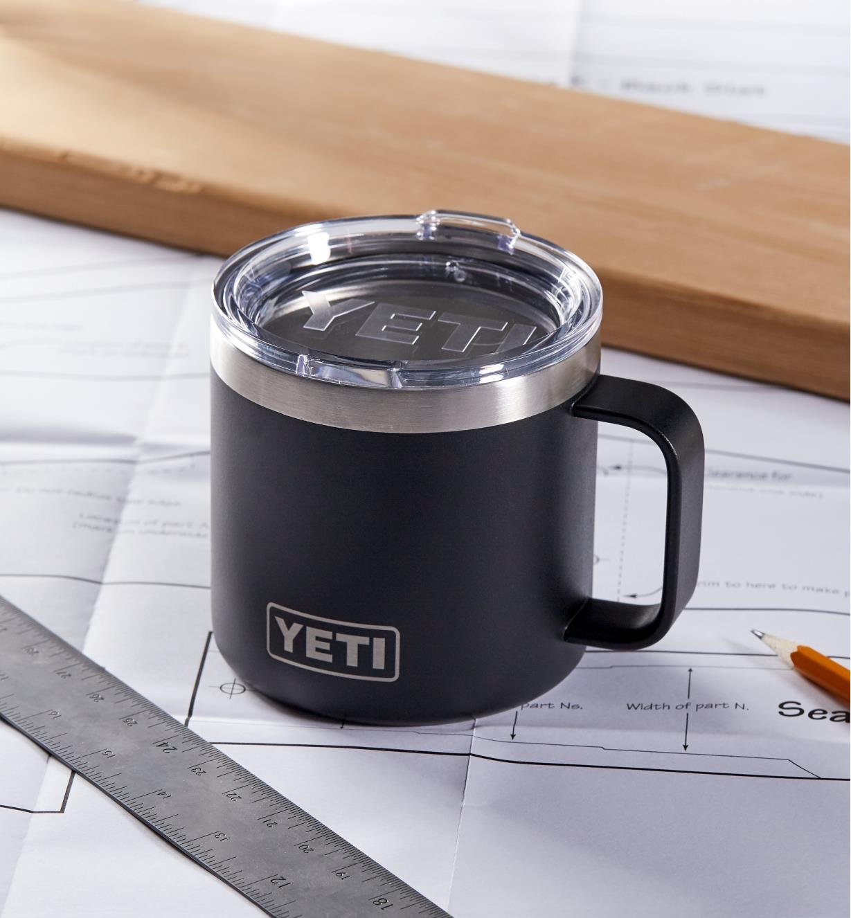 YETI 14 oz Rambler Mug - Black - Kitchen & Company