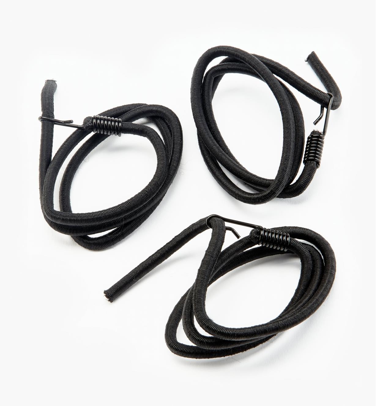 03K7680 - Petits câbles élastiques réglables, lot de 3