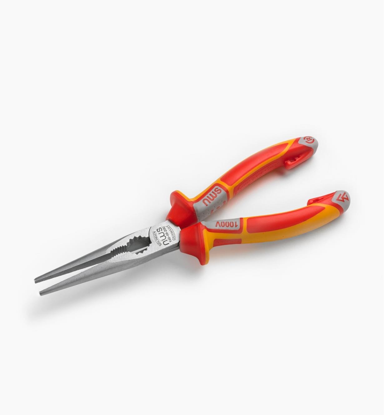 24K2206 - NWS Insulated (1000V) Needle-Nose Pliers, Straight