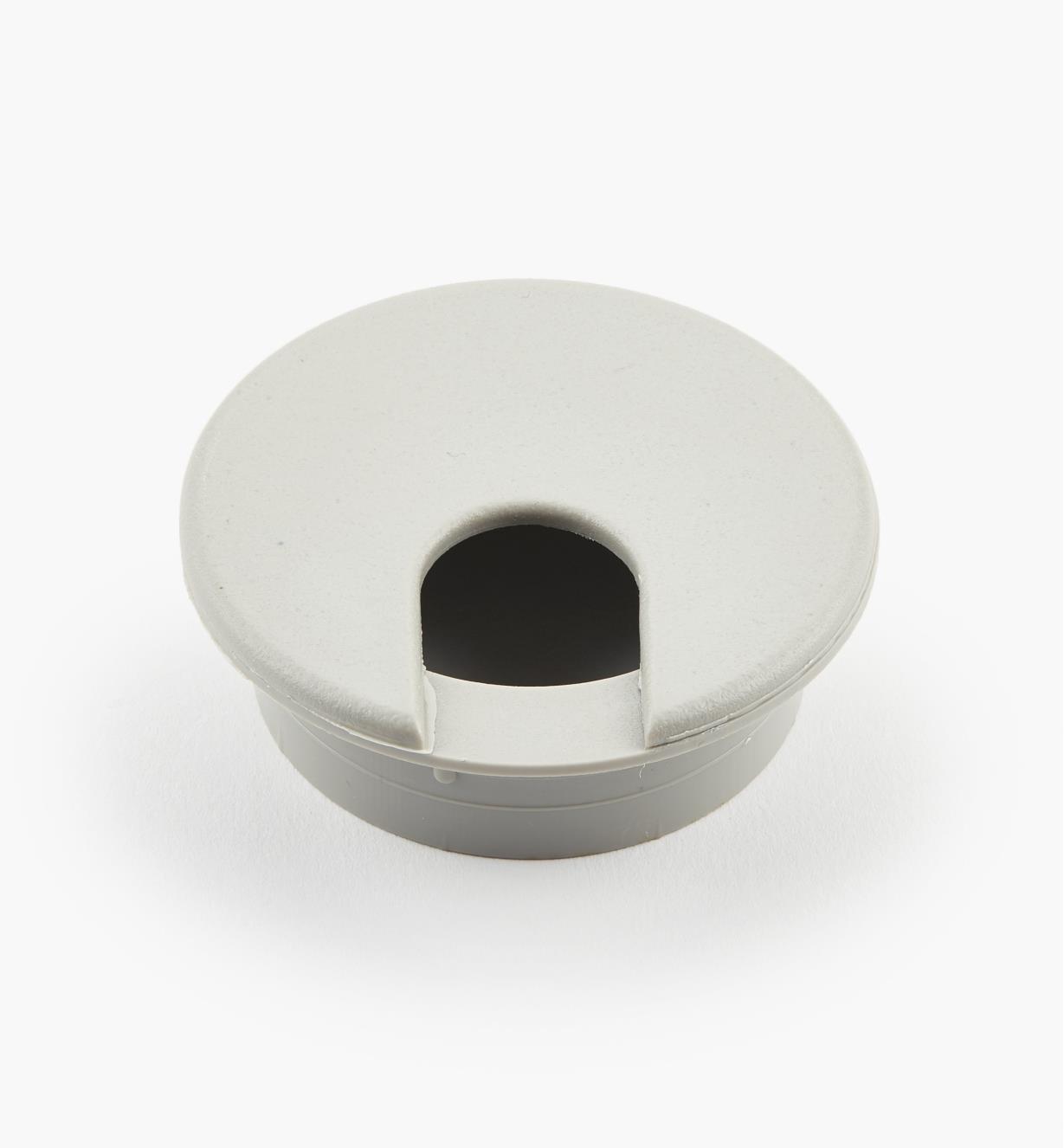 00U0843 - 2" Gray Plastic Cord Grommet