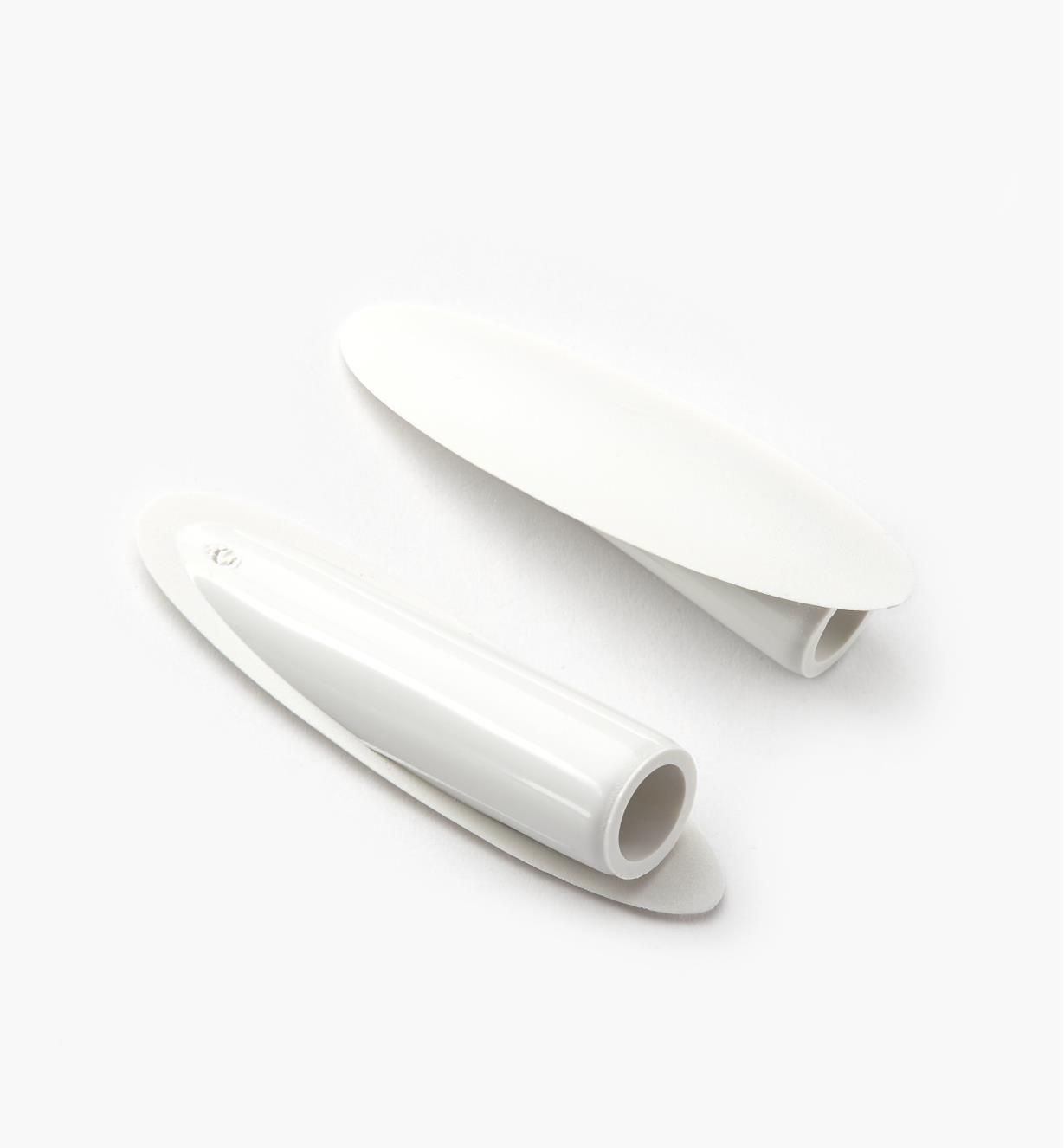 25K6025 - Bouchons en plastique blanc, le paquet de 50