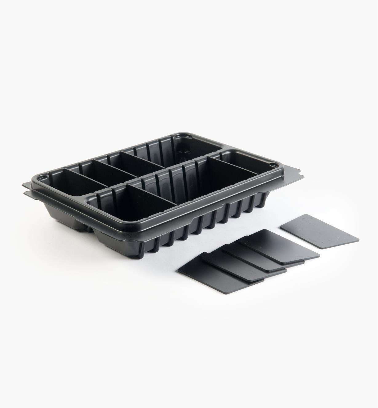 68K4555 - T-Loc Systainer 2-Compartment Tray with Dividers, 80mm