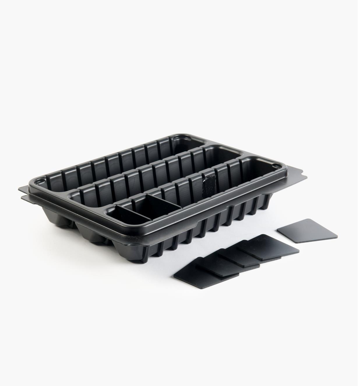 68K4557 - T-Loc Systainer 3-Compartment Tray with Dividers, 80mm