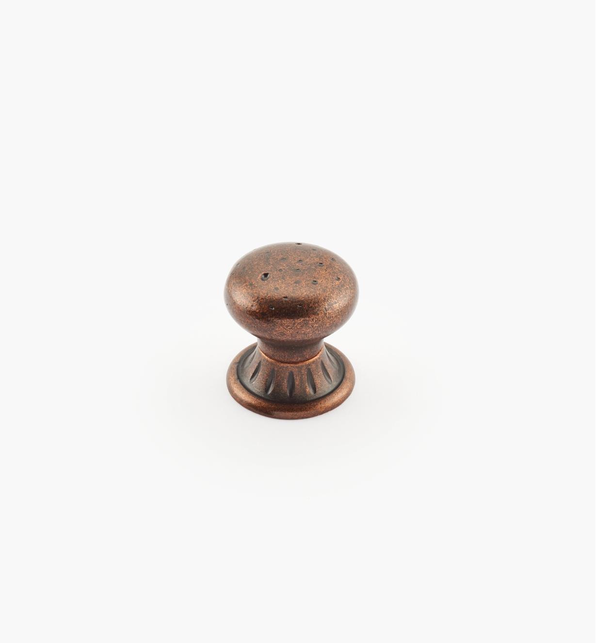 02A2614 - Ambrosia 1 1/4" x 1 1/4" Rich Bronze Round Knob