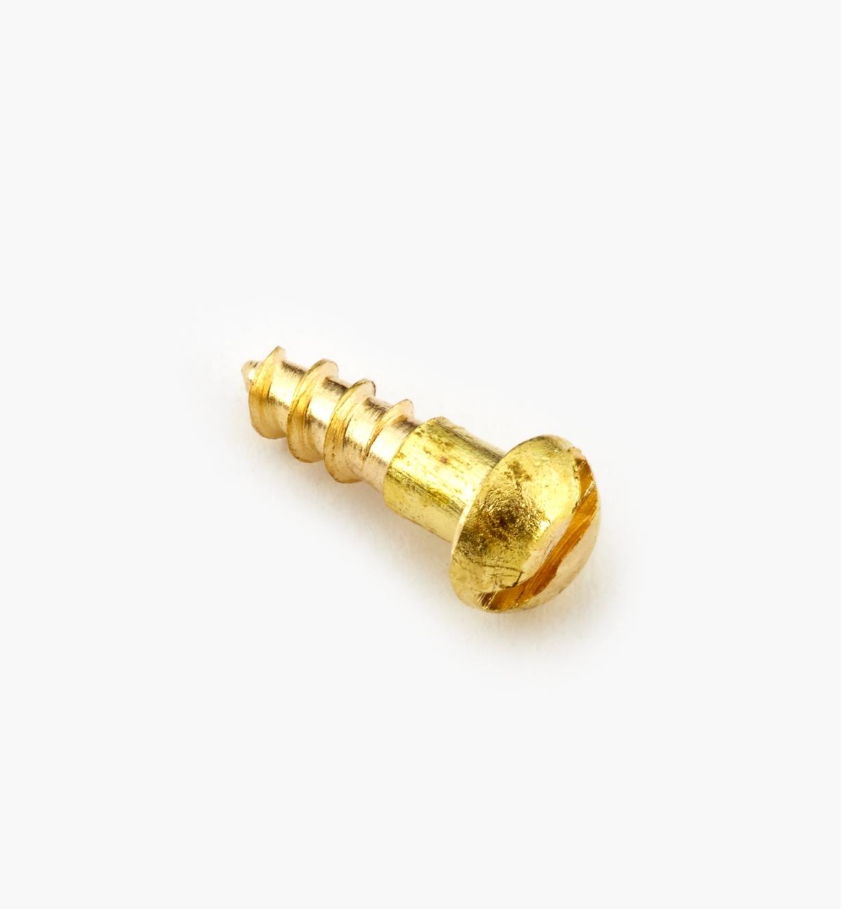 91Y0001 - #0, 1/4" Round Brass Screws, pkg. of 100