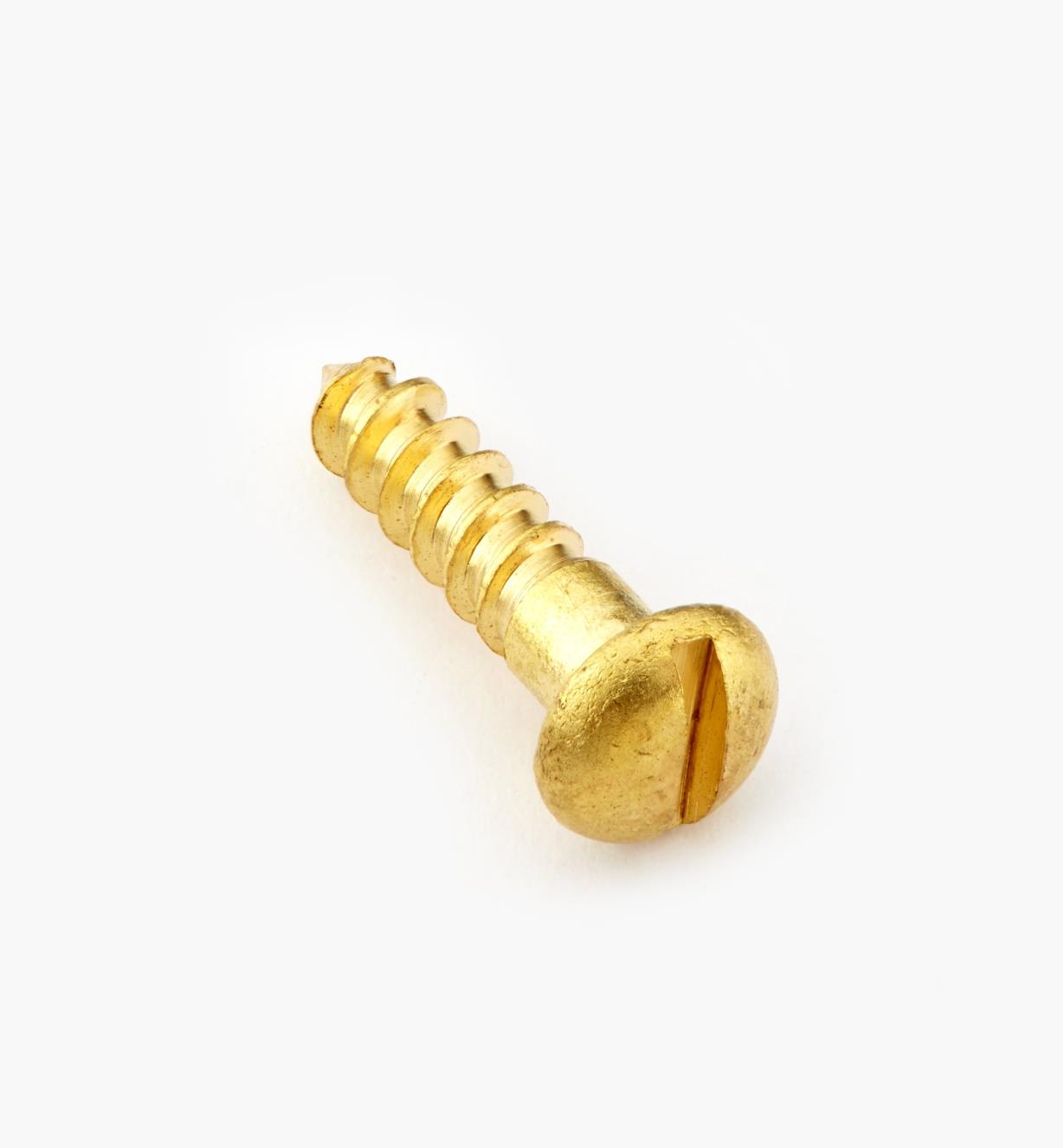 91Y0503 - #5, 1/2" Round Brass Screws, pkg. of 100